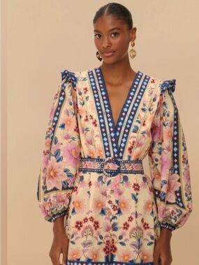 NWT FARM Rio Super-bloom Tapestry Romper